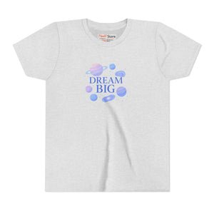 Premium Space Theme Shirt - Dream Big Youth Cotton Tee - Dipaliz - T-shirts