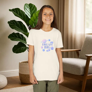 Dream Big Youth Space Theme Shirt - Inspirational Kids Tee - Dipaliz - T-shirts