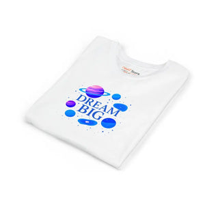 Dream Big Youth Space Theme Shirt - Inspirational Kids Tee - Dipaliz - T-shirts