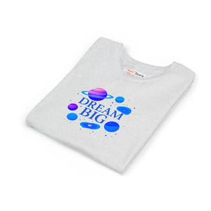 Dream Big Youth Space Theme Shirt - Inspirational Kids Tee - Dipaliz - T-shirts