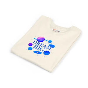 Dream Big Youth Space Theme Shirt - Inspirational Kids Tee - Dipaliz - T-shirts