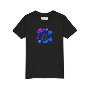 Dream Big Youth Space Theme Shirt - Inspirational Kids Tee - Dipaliz - T-shirts