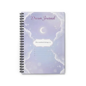 Moon Clouds Dream Journal Spiral Notebook - Soft Glow Ruled - Dipaliz - one Size - Paper Products