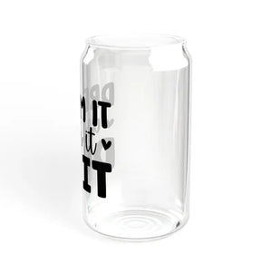 Bpa-free Sipper Glass 16oz with Gasket-push Bamboo Lid - Dipaliz - Tumblers