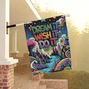 Dream it Garden Banner – 12’ × 18’ Poly Poplin - Dipaliz - Flags & Windsocks