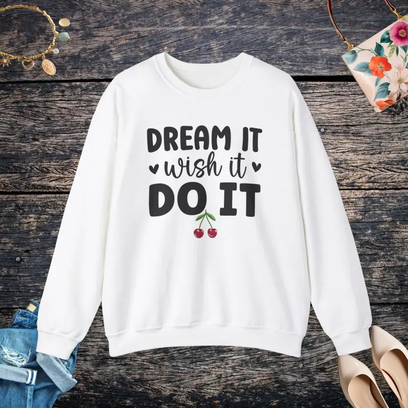 Dream it do Cozy Unisex Heavy Blend Crewneck Sweatshirt - White / s