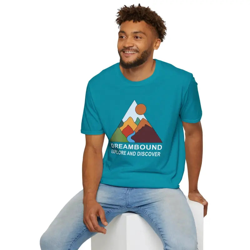 Embark in Comfort with Dreambound Vacation Softstyle Tee - Tropical Blue / s T-shirt