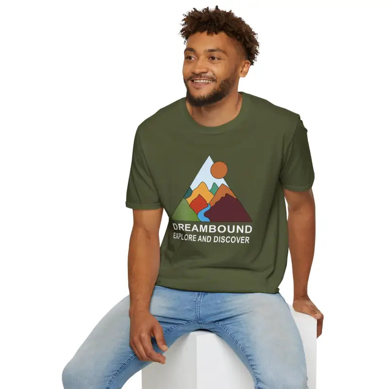 Embark in Comfort with Dreambound Vacation Softstyle Tee - Military Green / s T-shirt