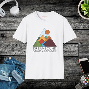 Dreambound Vacation Unisex Softstyle t Shirt - Explore and Discover - White / s - T-shirts