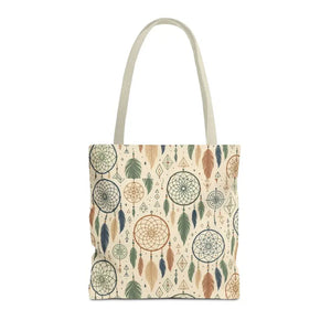 Dreamcatcher Tote - Boho Chic Carryall Festival Bag - Dipaliz - 16’’ × / Beige - Bags