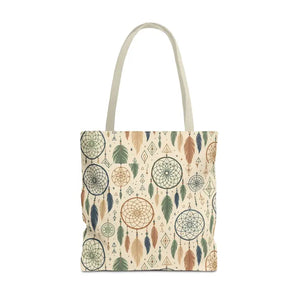 Dreamcatcher Tote - Boho Chic Carryall Festival Bag - Dipaliz - 18’’ × / Beige - Bags