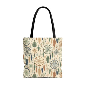Dreamcatcher Tote - Boho Chic Carryall Festival Bag - Dipaliz - Bags