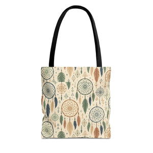 Dreamcatcher Tote - Boho Chic Carryall Festival Bag - Dipaliz - Bags