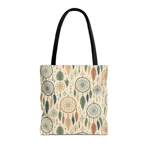 Dreamcatcher Tote - Boho Chic Carryall Festival Bag - Dipaliz - Bags