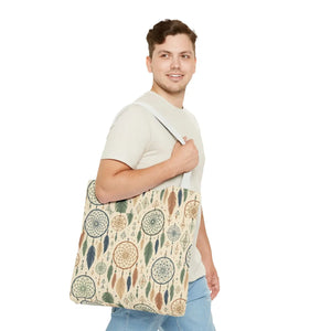 Dreamcatcher Tote - Boho Chic Carryall Festival Bag - Dipaliz - Bags