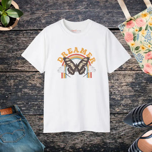 Butterfly Dreamer Ultra Cotton Tee - Vibrant Comfort - Dipaliz - White / s - T-shirts