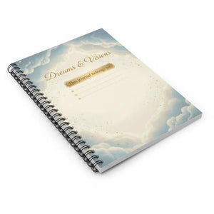 Paper Products - Visions Spiral Notebook - Clouds Gold Guided Ruled - Dipaliz one Size