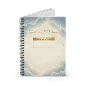 Paper Products - Visions Spiral Notebook - Clouds Gold Guided Ruled - Dipaliz one Size