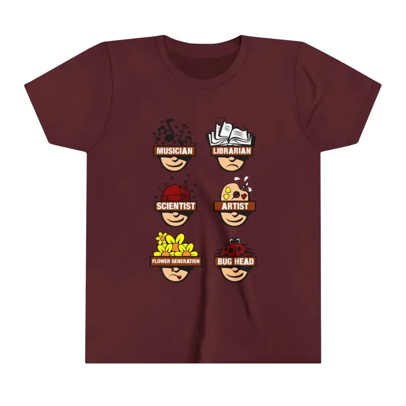 Dreamy Youth Short Sleeve Tee: Style & Comfort Unite - Maroon / s Kids Clothes