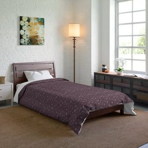Mauve Comforter - Luxurious Dandelions Design - Dipaliz - 68’’ × 88’’ - Quilts & Comforters