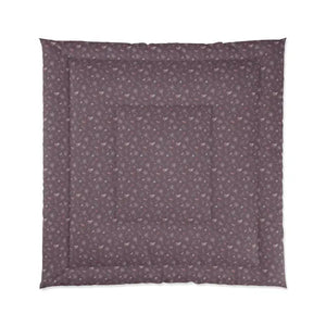 Mauve Comforter - Luxurious Dandelions Design - Dipaliz - Quilts & Comforters