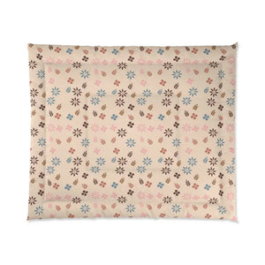 Floral Comforter - Sustainable Polyester Bedding - Dipaliz - 104’’ × 88’’ - Quilts & Comforters