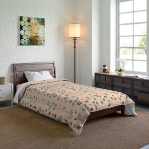 Floral Comforter - Sustainable Polyester Bedding - Dipaliz - Quilts & Comforters