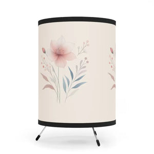 Floral Tripod Lamp with Vibrant Printed Shade by Dipaliz - one Size / Black - Floor Lamps