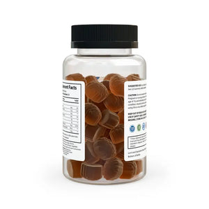 Bliss Sleep Gummies Gmp Certified Berry Flavor by Dipaliz - Clear Bottle + Black Cap / Multiple Fruits / 60 - Herbal