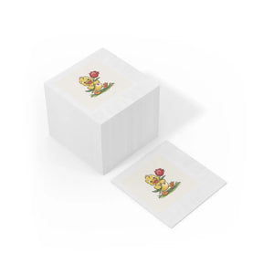 White Coined Napkins – Whimsical Duck Design - Dipaliz - Paper