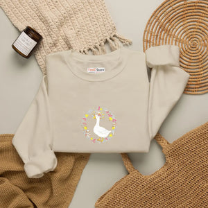 Duck with a Hat Crewneck Sweatshirt, Fall Vibes - Sweatshirts