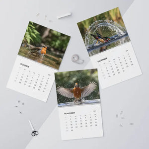 Wall Calendar - Silver Wire Binding Birds Splashing - Dipaliz - Calendars