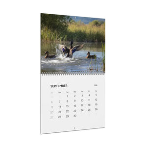 Wall Calendar - Silver Wire Binding Birds Splashing - Dipaliz - Calendars