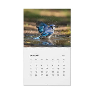 Wall Calendar - Silver Wire Binding Birds Splashing - Dipaliz - Calendars