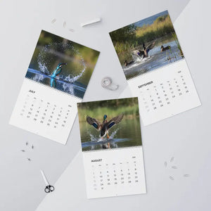 Wall Calendar - Silver Wire Binding Birds Splashing - Dipaliz - Calendars