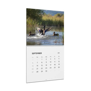 Wall Calendar - Silver Wire Binding Birds Splashing - Dipaliz - Calendars
