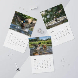 Wall Calendar - Silver Wire Binding Birds Splashing - Dipaliz - Calendars