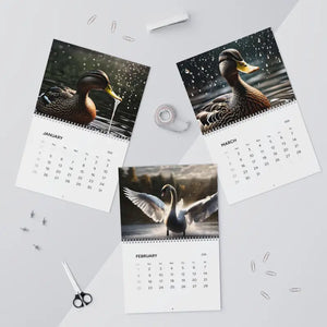 Birds Splashing Wall Calendar 2026 Vibrant Duck Photos - Dipaliz - 11’’ x 8.5’’ / Matte - Calendars