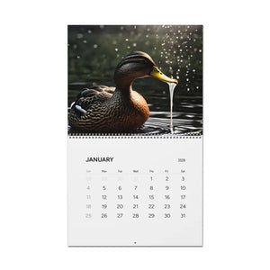 Birds Splashing Wall Calendar 2026 Vibrant Duck Photos - Dipaliz - 14’’ x 11.5’’ / Glossy - Calendars