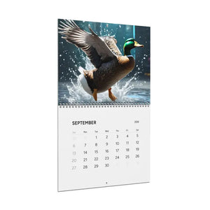 Birds Splashing Wall Calendar 2026 Vibrant Duck Photos - Dipaliz - Calendars