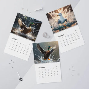 Birds Splashing Wall Calendar 2026 Vibrant Duck Photos - Dipaliz - Calendars