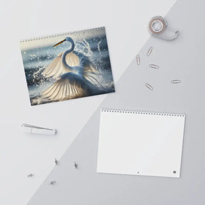 Birds Splashing Wall Calendar 2026 Vibrant Duck Photos - Dipaliz - Calendars