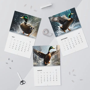 Birds Splashing Wall Calendar 2026 Vibrant Duck Photos - Dipaliz - Calendars