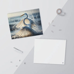 Birds Splashing Wall Calendar 2026 Vibrant Duck Photos - Dipaliz - Calendars