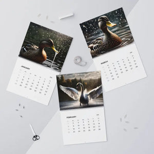 Birds Splashing Wall Calendar 2026 Vibrant Duck Photos - Dipaliz - Calendars