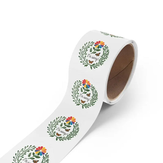 Durable Round Sticker Label Rolls for any Occasion - 2’’ × / 50 Pcs / Glossy Paper Products