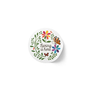 Durable Round Sticker Label Rolls - Vibrant Spring Colors - Dipaliz - Labels & Tags