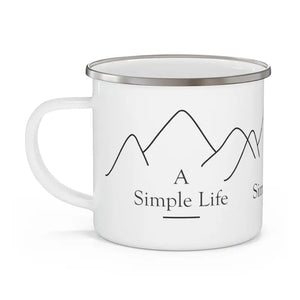 Mug - Stainless Steel Camping - a Simple Life - Dipaliz 12oz