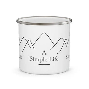 Mug - Stainless Steel Camping - a Simple Life - Dipaliz 12oz