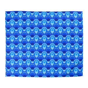 Blue Retro Wave Duvet – Microfiber Fabric - Dipaliz - Covers